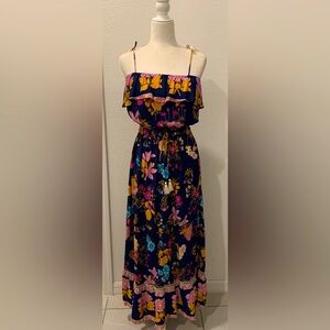 Floral Maxi Vintage Off shoulder Dress - New